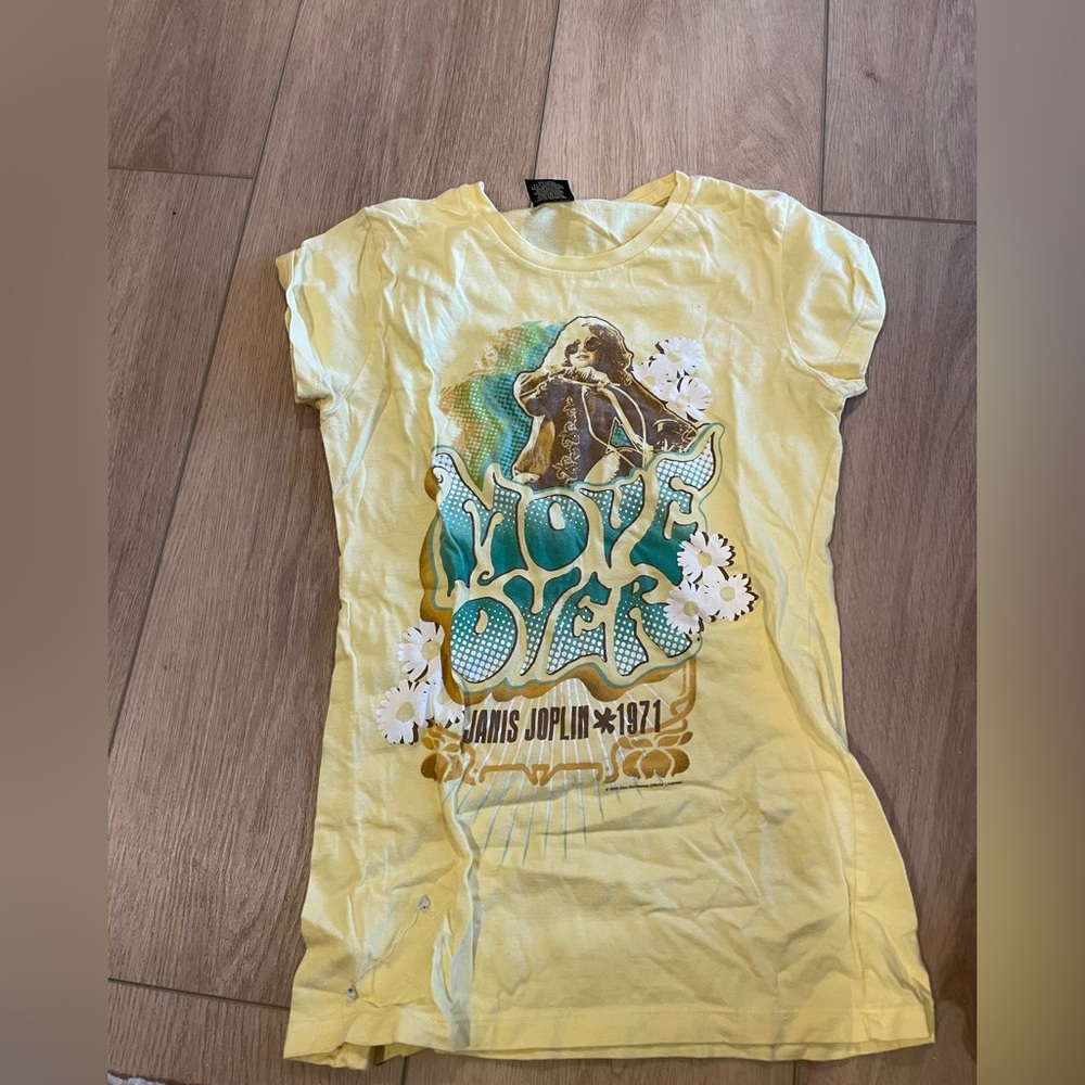 Zion Rootswear Yellow Janis Joplin T-Shirt